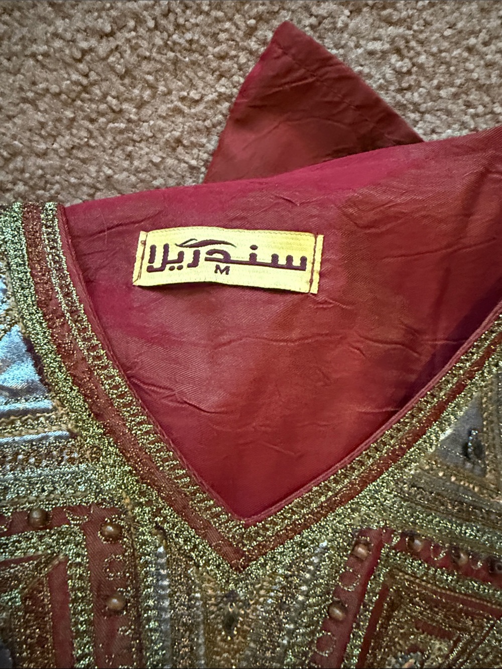 Embellished Red Kurta - Picture 9 of 9